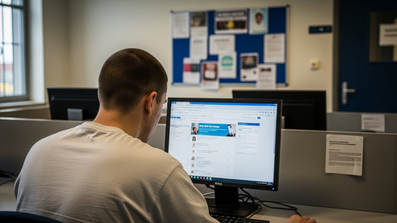 Een gedetineerde is werkzaam in het kader van BBA